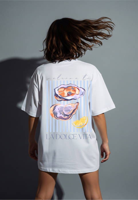 Tricou Unisex Relaxed Din Bumbac Organic La dolce Vita [3]