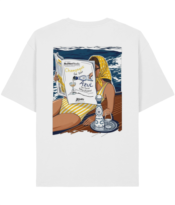 Tricou Unisex Relaxed Din Bumbac Organic Azul [2]