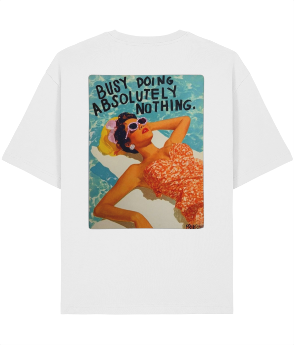 Tricou Unisex Relaxed Din Bumbac Organic Busy to do nothing [2]