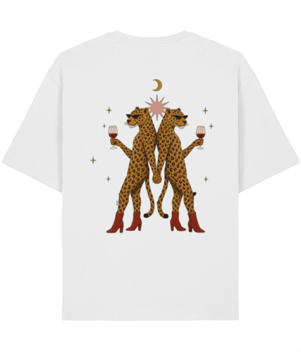 Tricou Unisex Relaxed Din Bumbac Organic Leopard party [2]