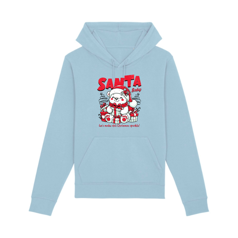 HANORACE PERSONALIZATE - HANORAC UNISEX DIN BUMBAC ORGANIC SANTA BABY