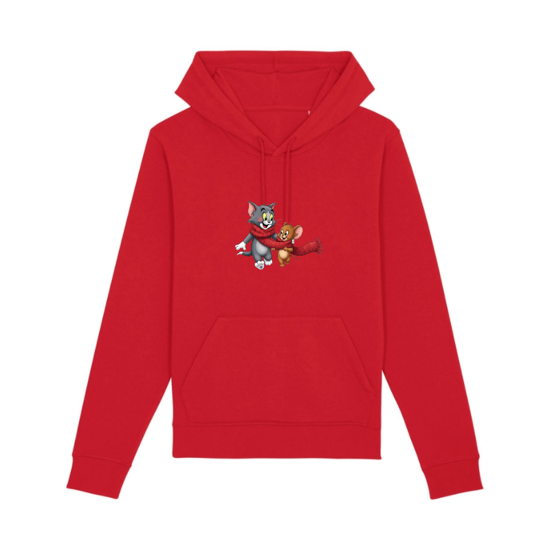 HANORACE PERSONALIZATE - HANORAC UNISEX DIN BUMBAC ORGANIC TOM & JERRY IN LOVE