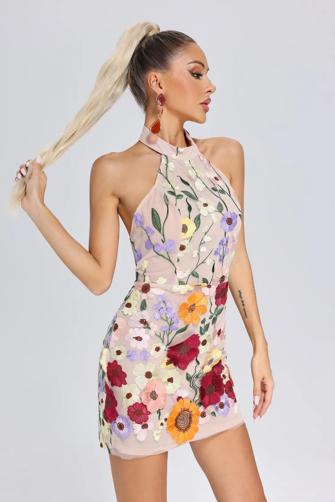 ROCHIE SCURTA ELEGANTA INFLORATA [1]