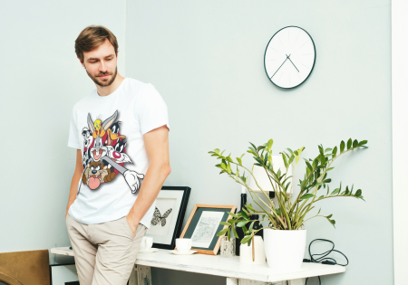 BARBATI - Tricou din bumbac organic personalizat cu imagini print