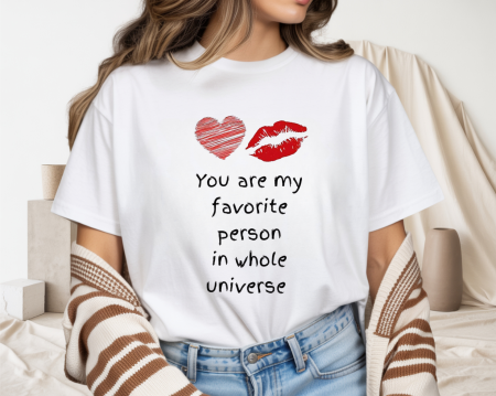 Tricouri pentru femei - Tricou din bumbac organic personalizat cu imagini print tematica la moda