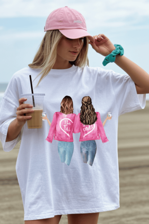 Colectia Petrecerea Burlacitelor - Tricou din bumbac organic personalizat cu imagini print tematica la moda