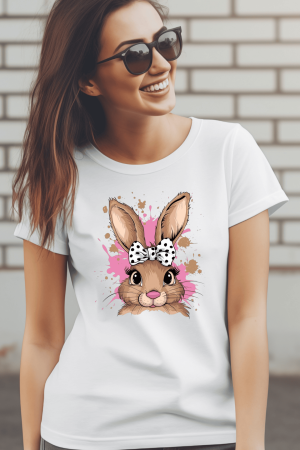 Colectia Fashionista - Tricou din bumbac organic personalizat cu imagini print tematica la moda