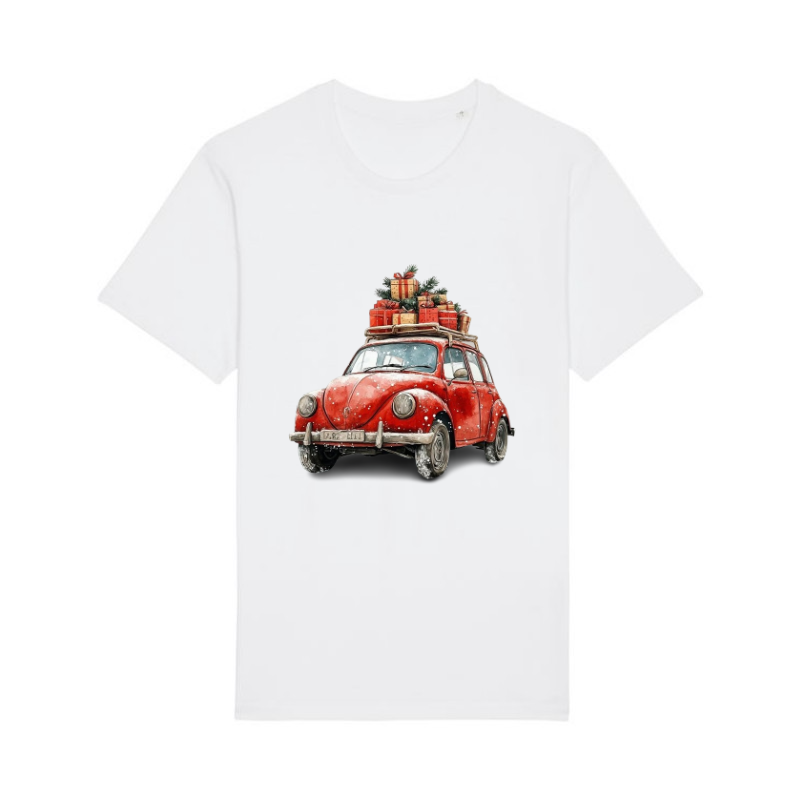 Tricou din bumbac organic personalizat cu imagini print tematica moda de Craciun. [1]