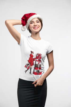 TRICOU DIN BUMBAC ORGANIC CHRISTMAS GIRL [1]