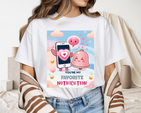 Colectia Valentine's Day - Tricou din bumbac organic personalizat cu imagini print tematica la moda