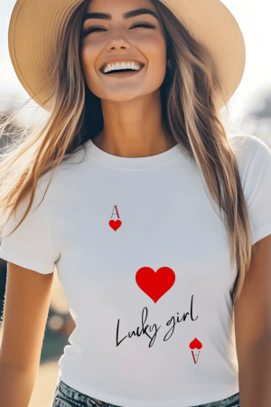 Colectia Valentine's Day - Tricou din bumbac organic personalizat cu imagini print tematica la moda