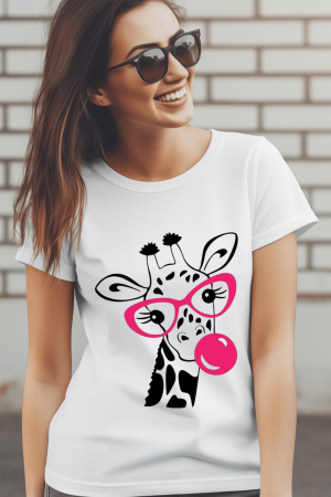 Colectia Fashionista - Tricou din bumbac organic personalizat cu imagini print tematica la moda