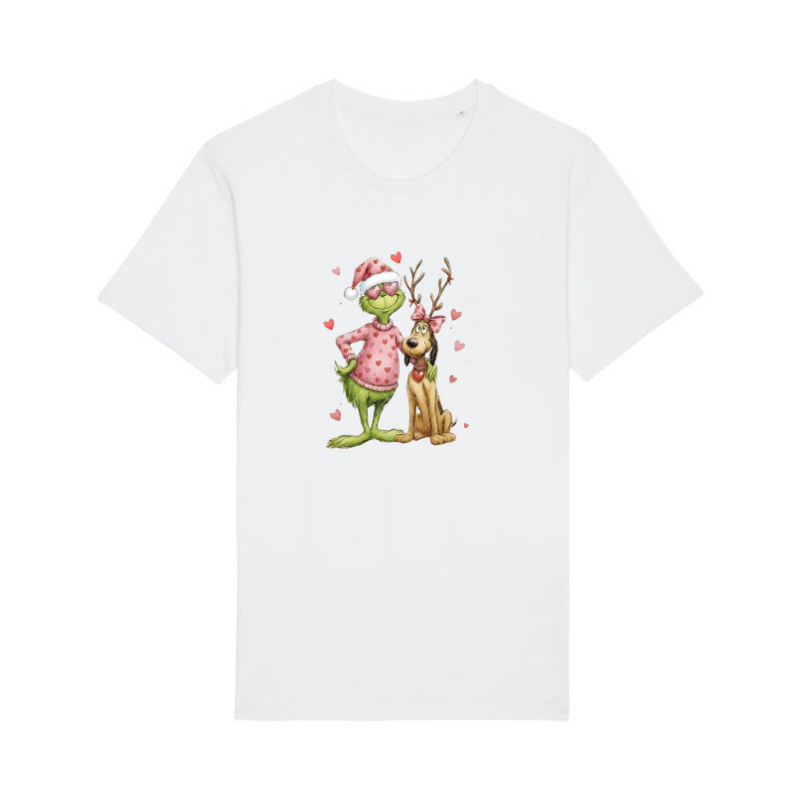 Tricou din bumbac organic personalizat cu imagini print tematica moda de Craciun. [1]