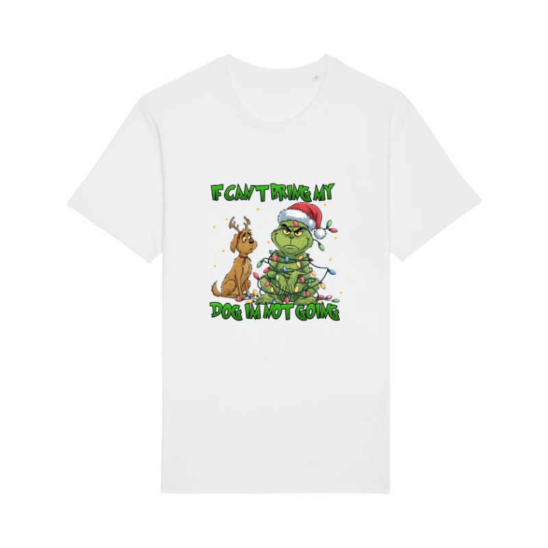 TRICOURI PERSONALIZATE - Tricou din bumbac organic personalizat cu imagini print tematica moda de Craciun.