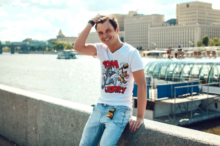 BARBATI - Tricou din bumbac organic personalizat cu imagini print