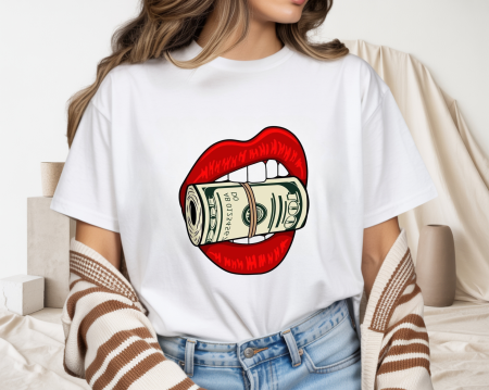 Tricouri pentru femei - Tricou din bumbac organic personalizat cu imagini print tematica la moda