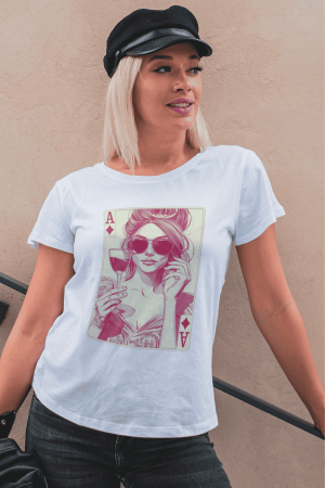 Colectia Fashionista - Tricou din bumbac organic personalizat cu imagini print