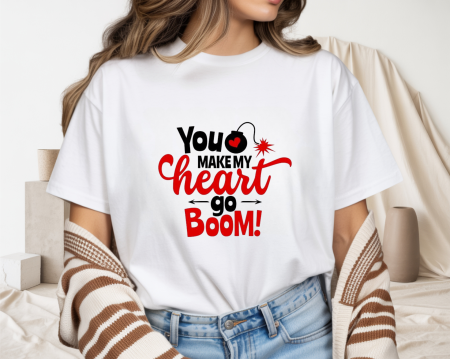 Tricouri pentru femei - Tricou din bumbac organic personalizat cu imagini print tematica la moda