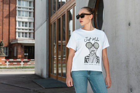 COLECTIA  TRICOURI CU MESAJE - Tricou din bumbac organic personalizat cu imagini print tematica la moda