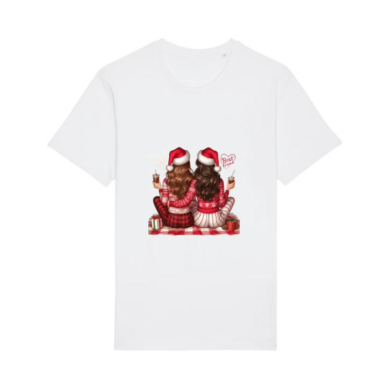 COLECTIA DE CRACIUN - TRICOU DIN BUMBAC ORGANIC  BEST FRIENDS CHRISTMAS