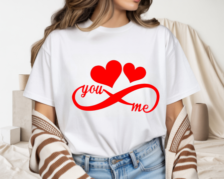 Colectia Valentine's Day - Tricou din bumbac organic personalizat cu imagini print tematica la moda