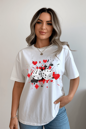 Colectia Valentine's Day - Tricou din bumbac organic personalizat cu imagini print tematica la moda