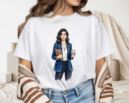 Tricouri pentru femei - Tricou din bumbac organic personalizat cu imagini print tematica la moda
