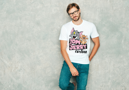 BARBATI - Tricou din bumbac organic personalizat cu imagini print