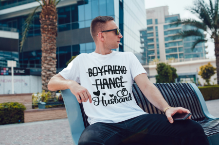 BARBATI - Tricou din bumbac organic personalizat cu imagini print