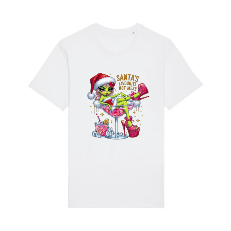 Tricou din bumbac organic personalizat cu imagini print tematica moda de Craciun. [1]