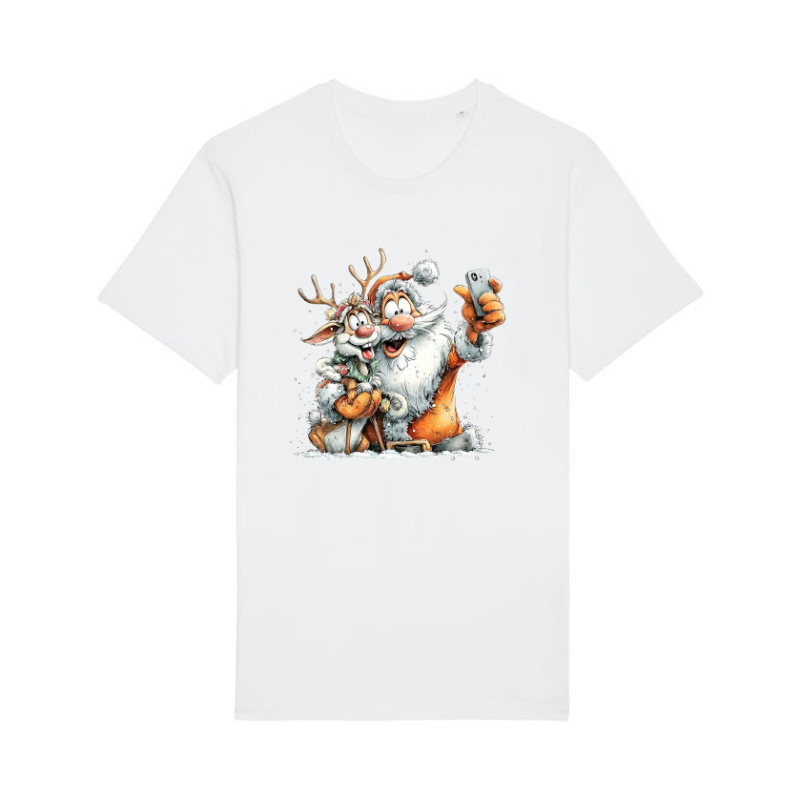 Tricou din bumbac organic personalizat cu imagini print tematica moda de Craciun. [1]