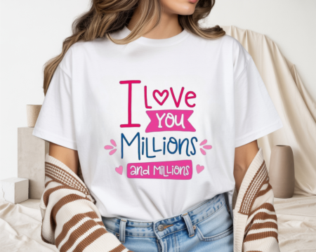 Colectia Valentine's Day - Tricou din bumbac organic personalizat cu imagini print tematica la moda