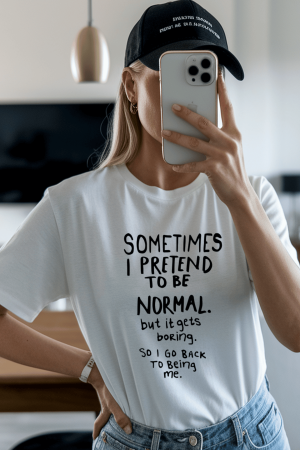 Colectia Tricouri cu mesaje - Tricou din bumbac organic personalizat cu imagini print tematica la moda