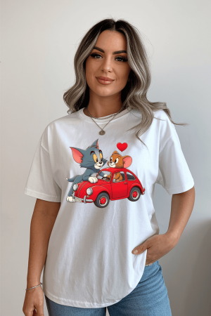 Colectia Tricouri cu mesaje - Tricou din bumbac organic personalizat cu imagini print tematica la moda