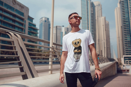 BARBATI - Tricou din bumbac organic personalizat cu imagini print