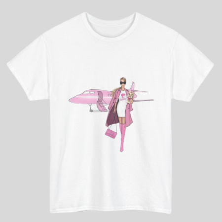 Colectia Fashionista - Tricou din bumbac organic personalizat cu imagini print tematica la moda