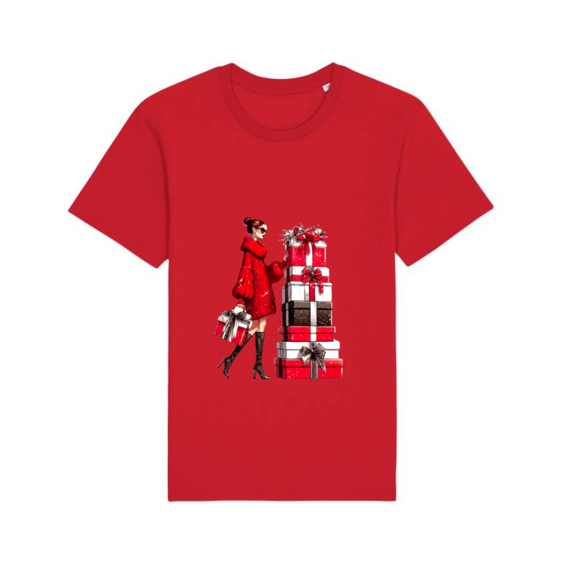 COLECTIA DE CRACIUN - TRICOU DIN BUMBAC ORGANIC CHRISTMAS GIRL