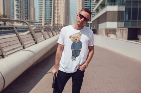 BARBATI - Tricou din bumbac organic personalizat cu imagini print