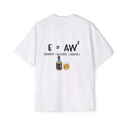 Colectia Trendy - Tricou oversized  din bumbac organic  Alchool and water