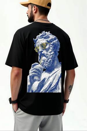 Colectia Trendy - Tricou Oversized Din Bumbac Organic Antic