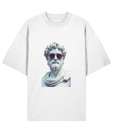 Tricouri pentru barbati - Tricou oversized din bumbac organic  Antique