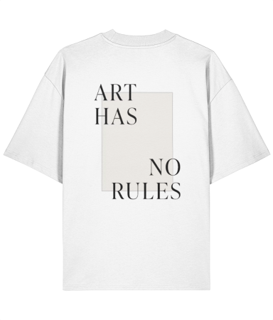 Colectia Words - Tricou oversized  din bumbac organic Art has no rules