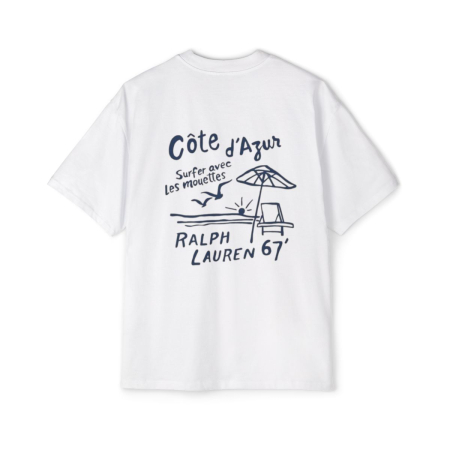Tricouri unisex - Tricou oversized  din bumbac organic Cote d'Azur
