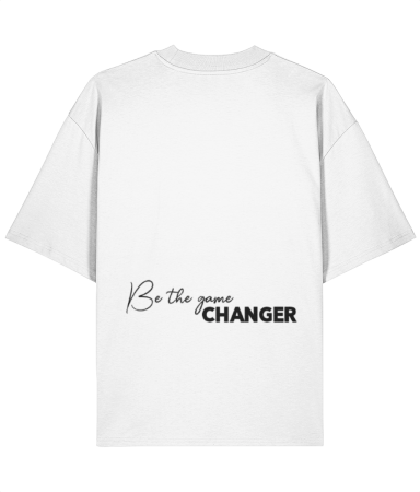 Colectia Words - Tricou oversized  din bumbac organic Be the game changer