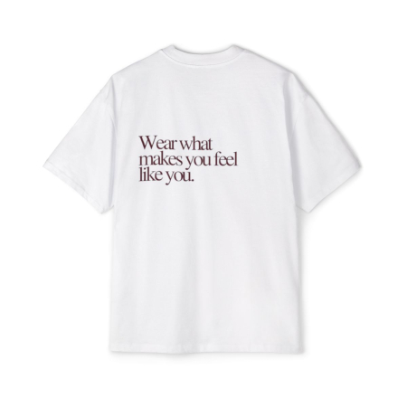 Colectia Fashionista - Tricou oversized din bumbac organic Wear what make you feel like you