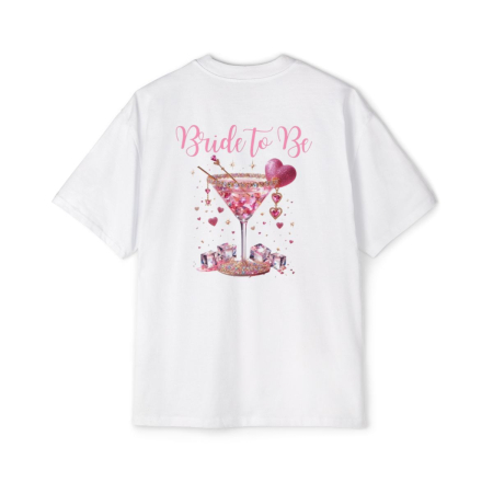 Tricouri pentru femei - Tricou oversized din bumbac organic Bride to be