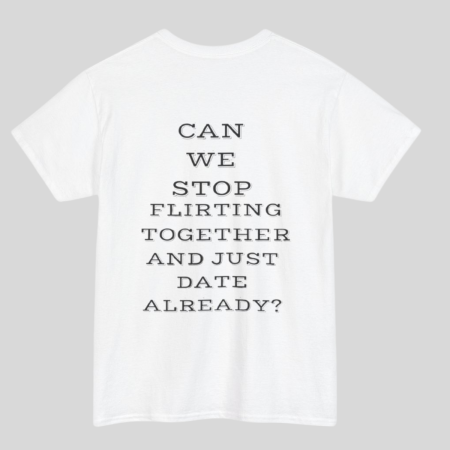 Colectia Love and Flirty - Tricou din bumbac organic personalizat cu imagini print tematica la moda