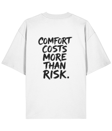 Colectia Words - Tricou oversized  din bumbac organic Confort cost more than risk