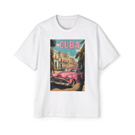 Tricouri unisex - Tricou oversized  din bumbac organic Cuba