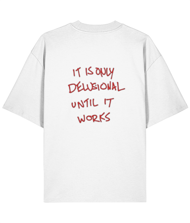 Colectia Words - Tricou oversized  din bumbac organic Delusional